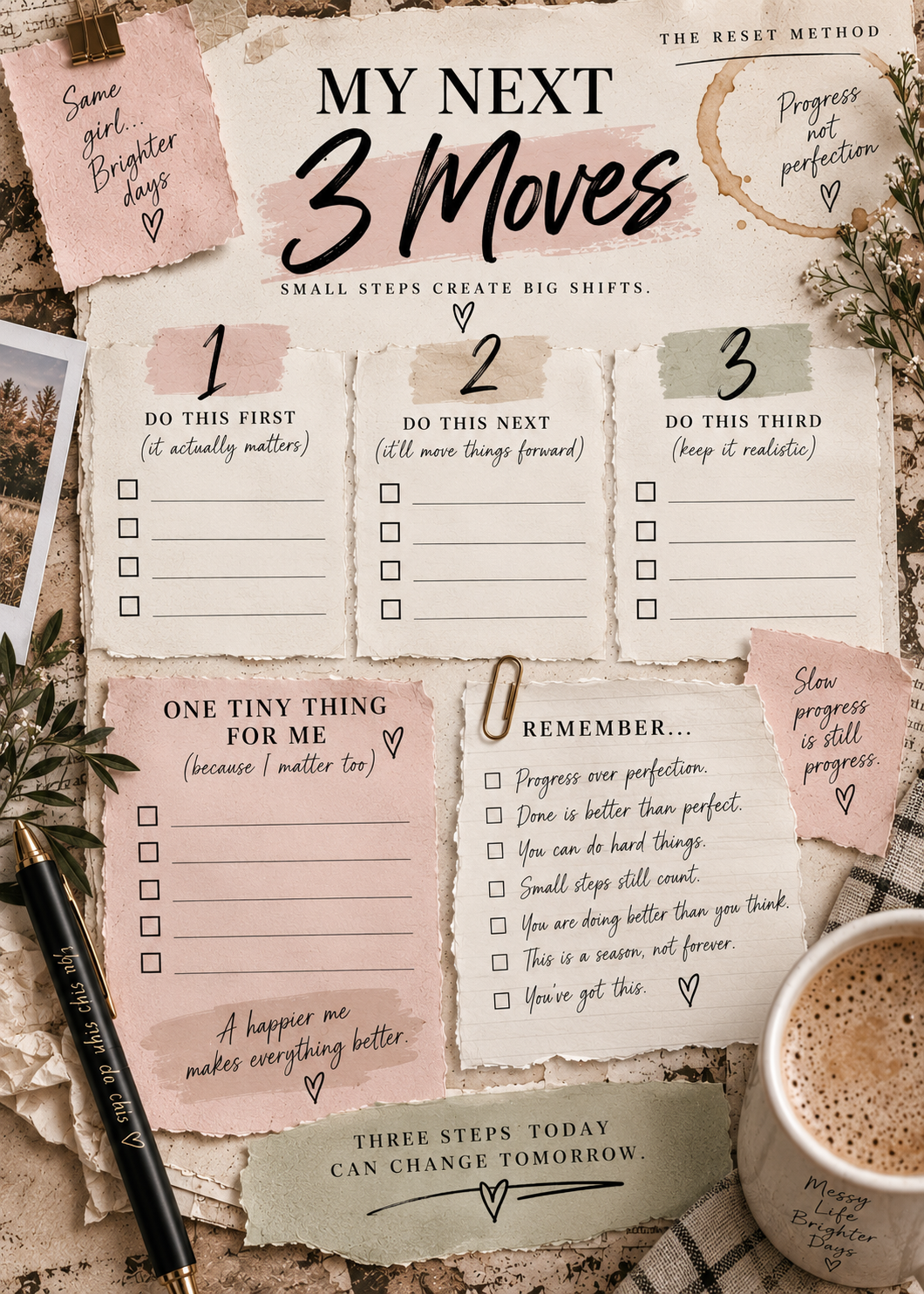 Get My Shit Together | 8-Page Mini Reset
