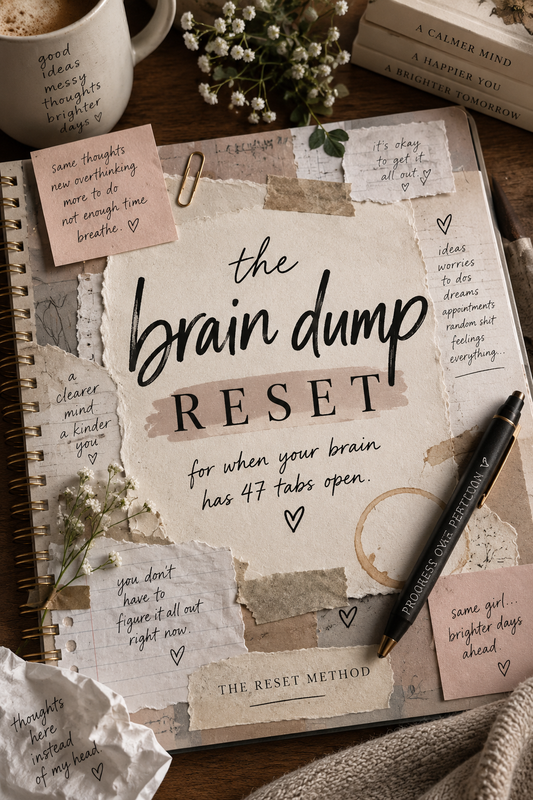 The Brain Dump | Printable & Digital Mental Clutter Workbook