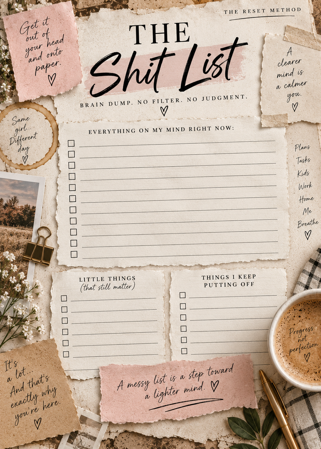 Get My Shit Together | 8-Page Mini Reset